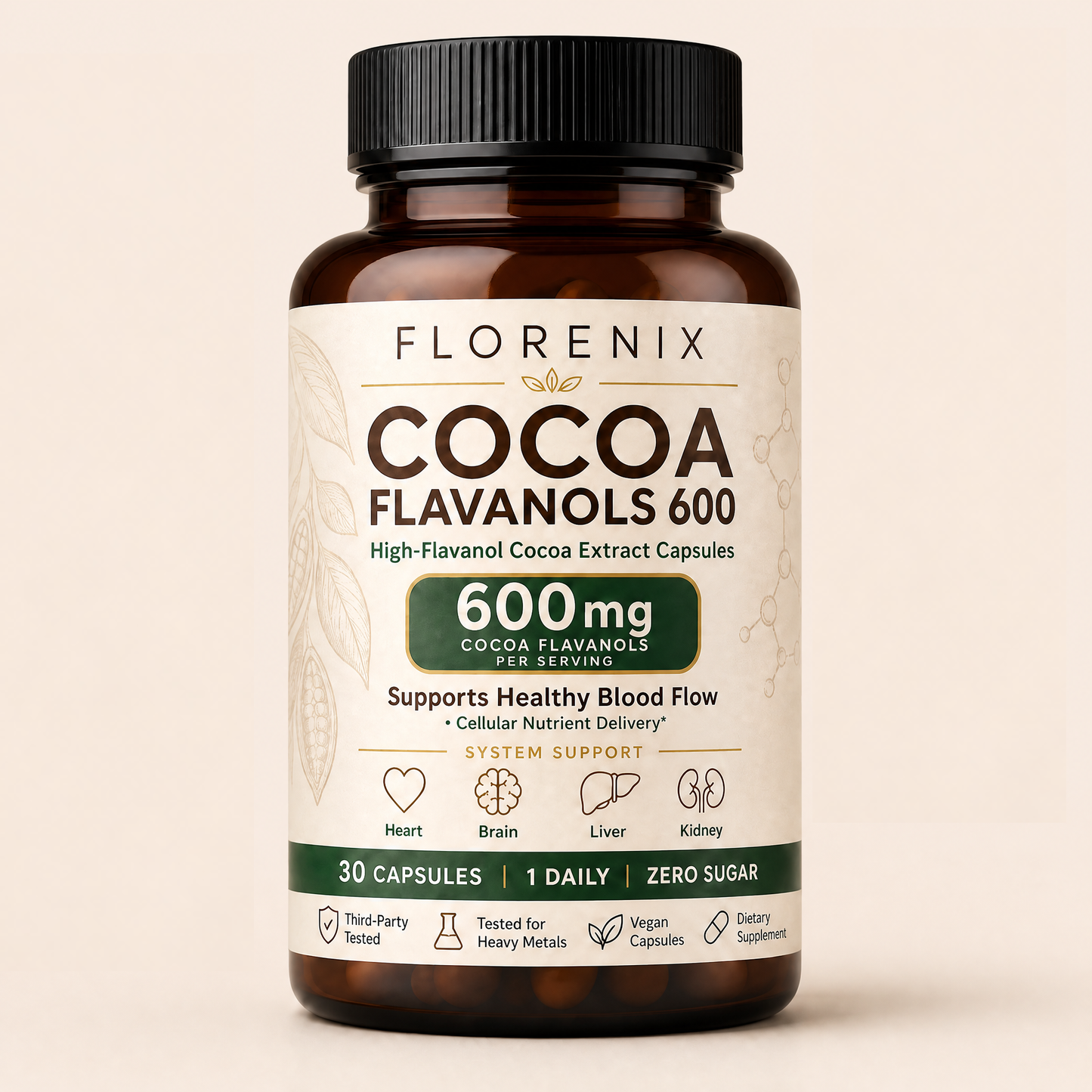 Florenix Cocoa Flavanols & Flavonoids Capsules